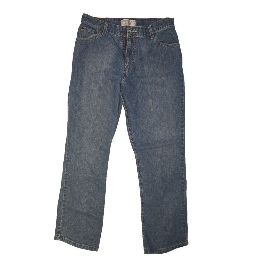 Levi Strauss Signature Misses 12 Medium Stretch Mid Rise Bootcut Jeans Blue